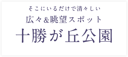 そこにいるだけで清々しい広々&眺望スポット「十勝が丘公園」